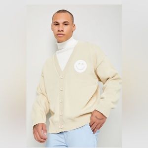 Happy Face Cardigan Sweater